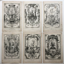 Charger l'image dans la galerie, Livre de portières inventées & gravées à l'eau forte par Gillot peintre du Roi.  c.1737.