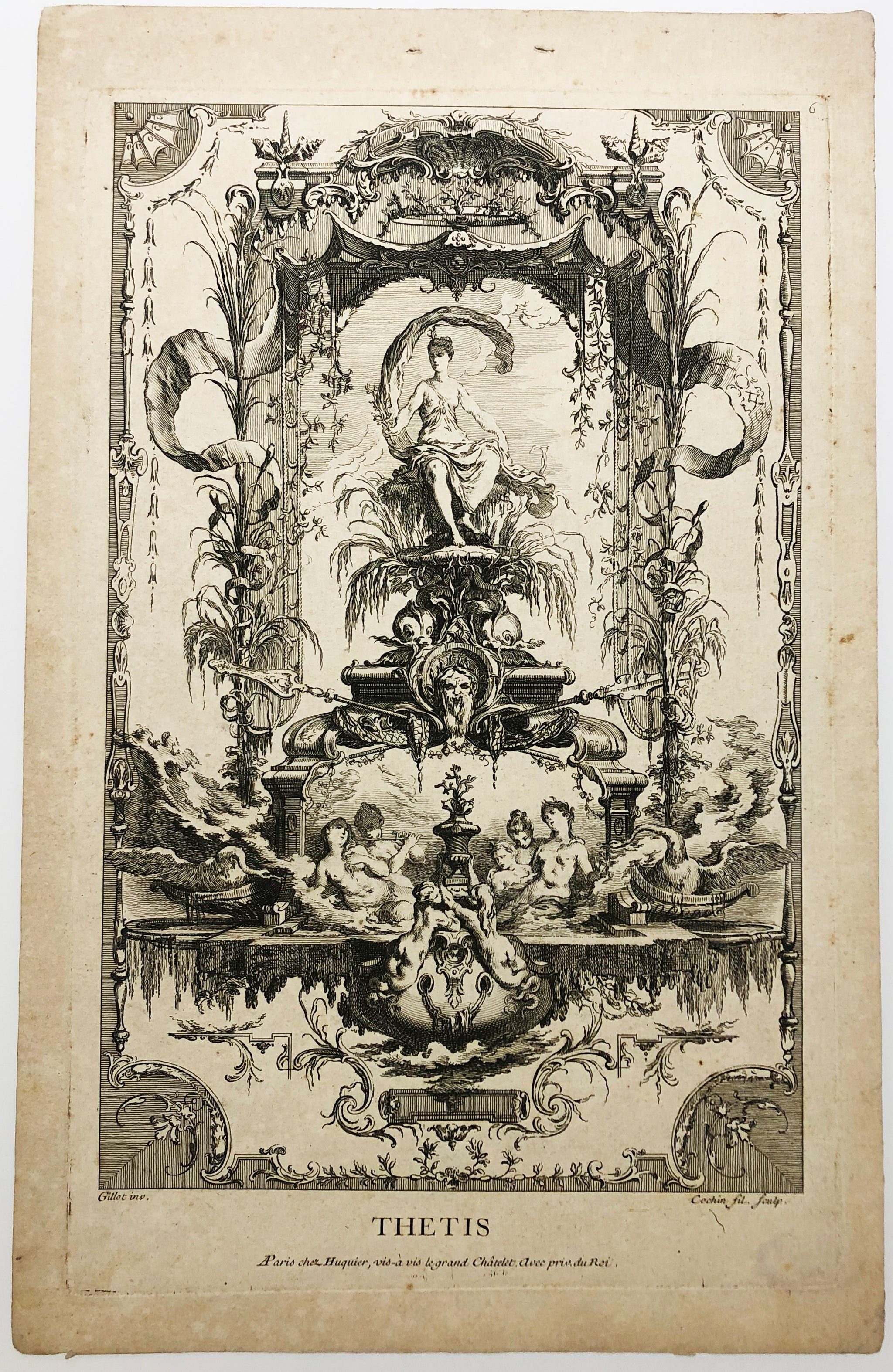 Livre de portières inventées & gravées à l'eau forte par Gillot peintre du Roi.  c.1737.