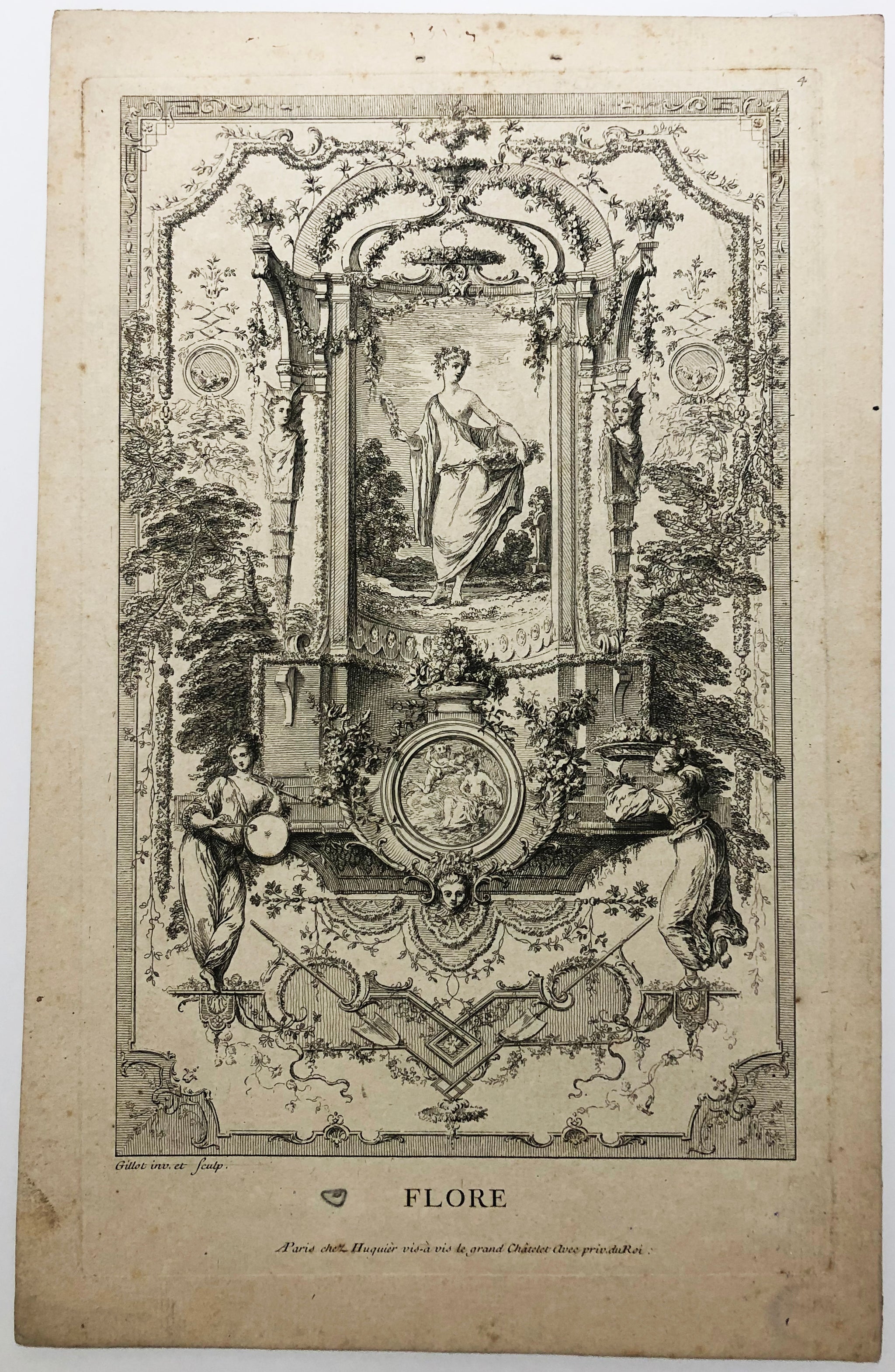 Livre de portières inventées & gravées à l'eau forte par Gillot peintre du Roi.  c.1737.