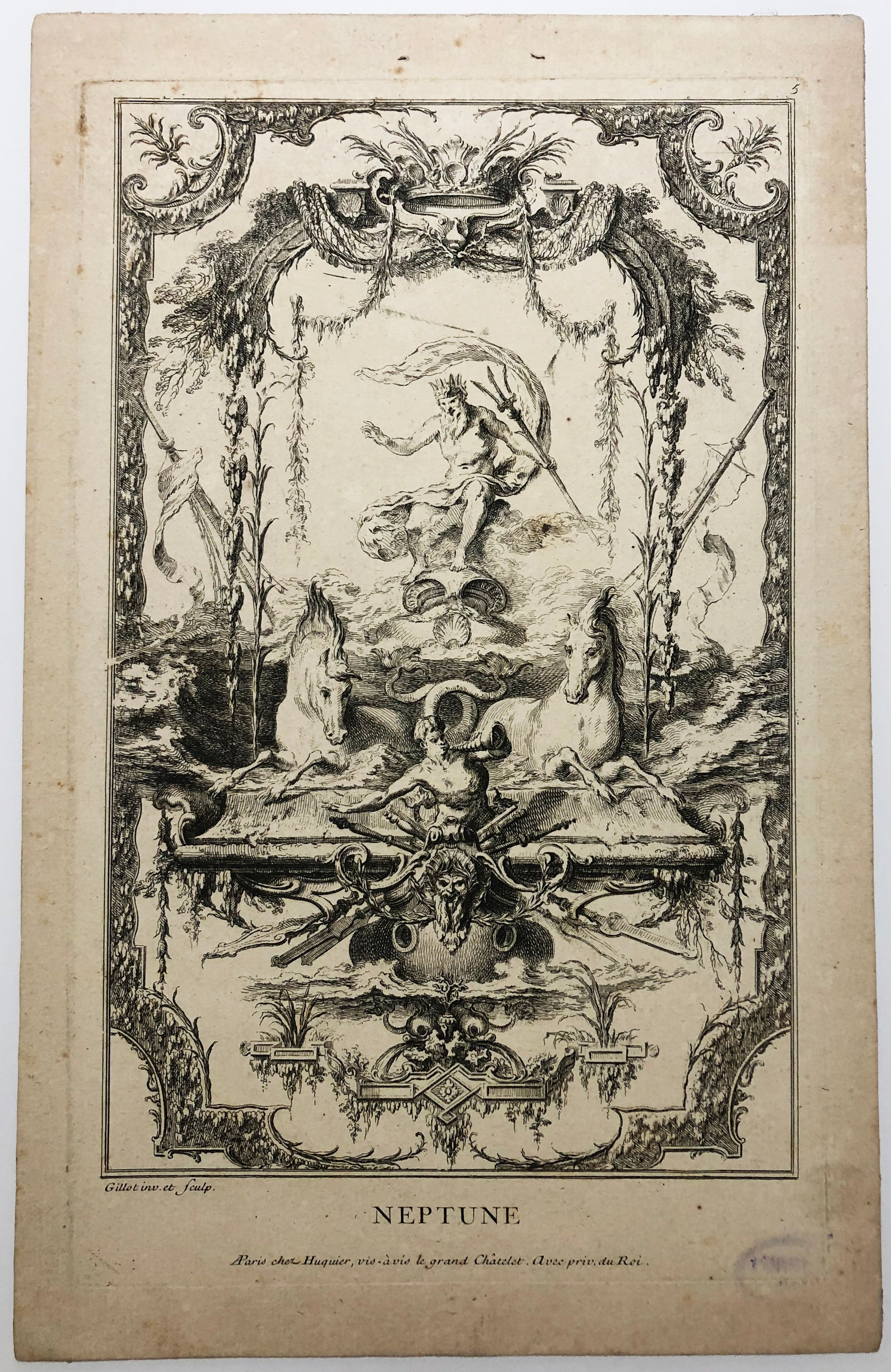 Livre de portières inventées & gravées à l'eau forte par Gillot peintre du Roi.  c.1737.