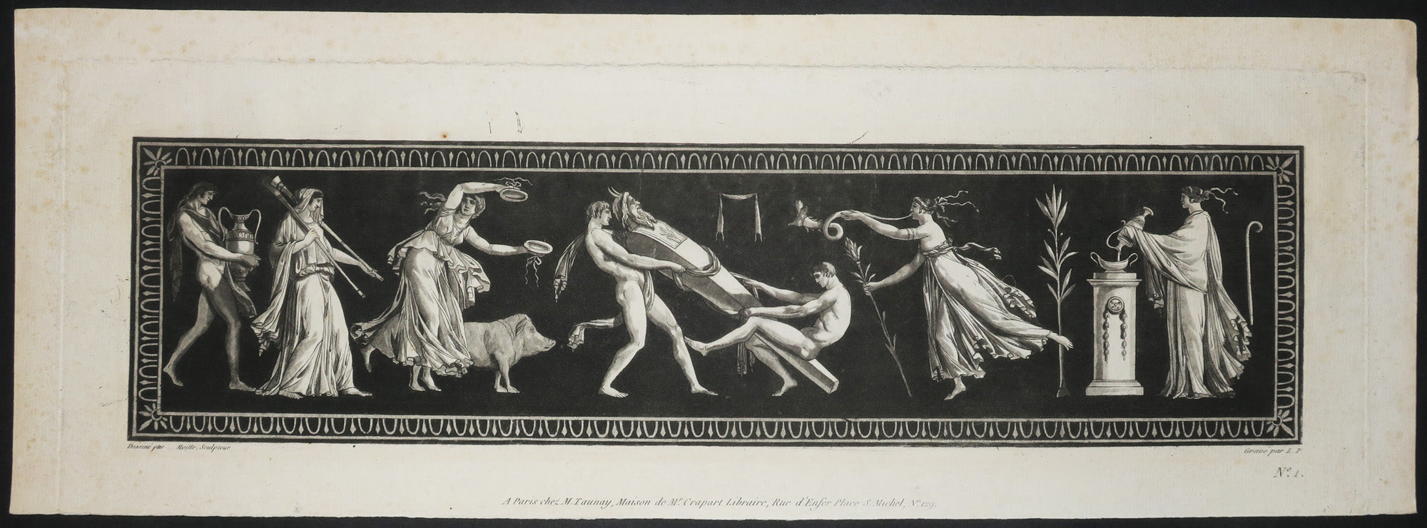 Frises aux motifs à l'Antique.  c.1780.