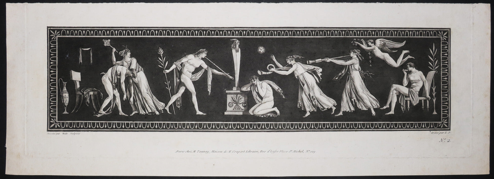 Frises aux motifs à l'Antique.  c.1780.