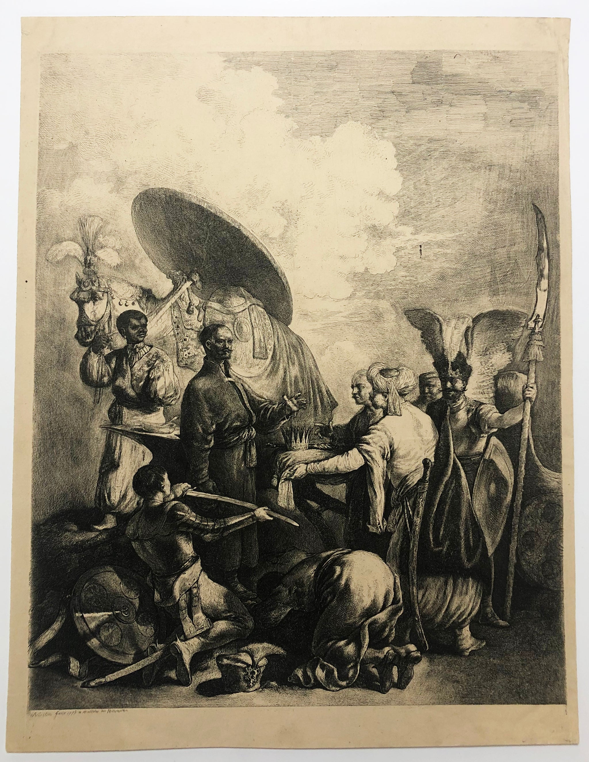 Invitation de Przemysl à monter sur le trône tchèque.  1777.