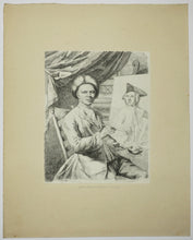 Charger l'image dans la galerie, Portrait de Jan Maurits Quinckhard (1688-1771) devant son chevalet, peintre néerlandais et collectionneur d'art.  1756.
