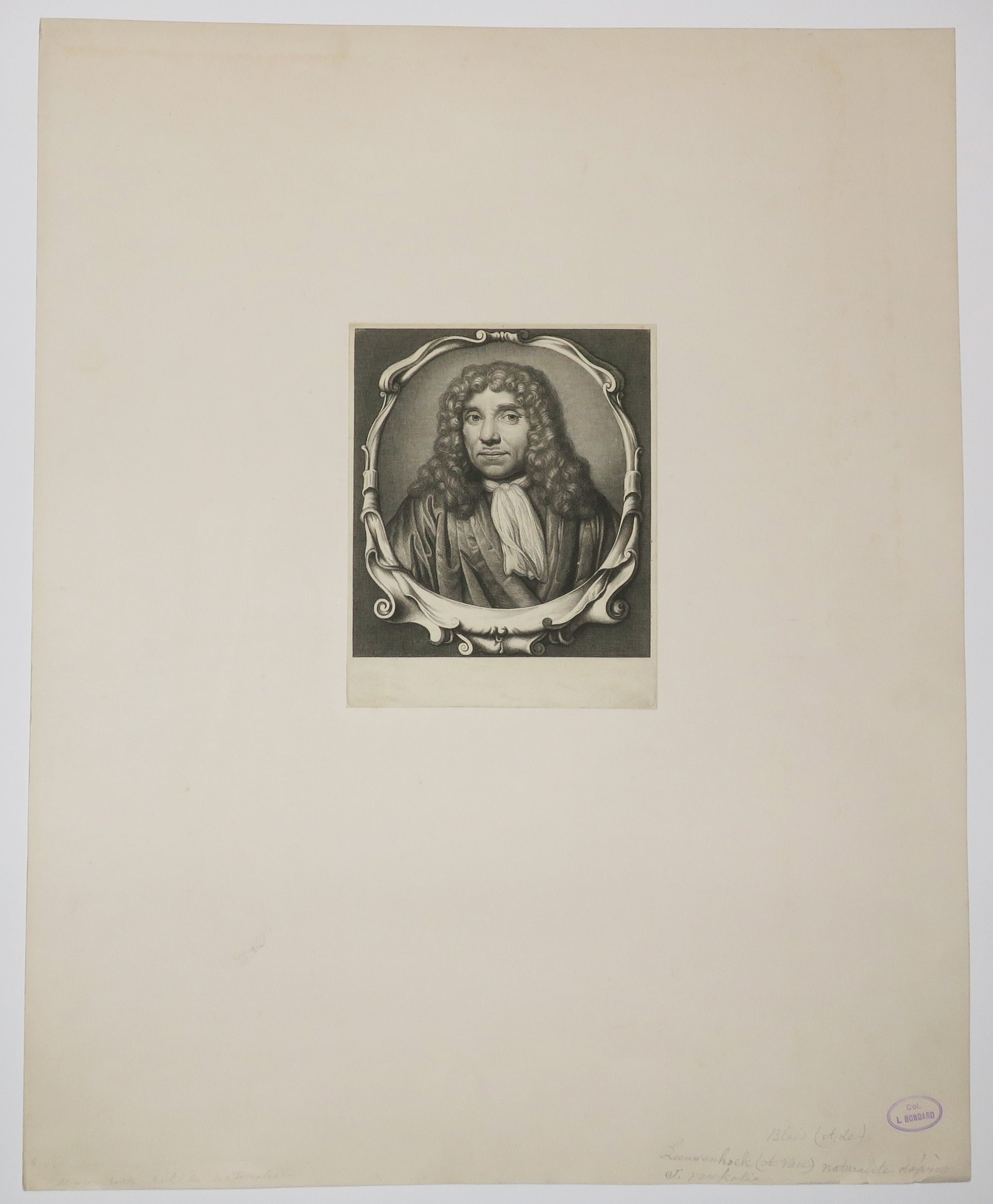 Portrait d'Antoni van Leeuwenhoek (1632-1723), Savant hollandais.