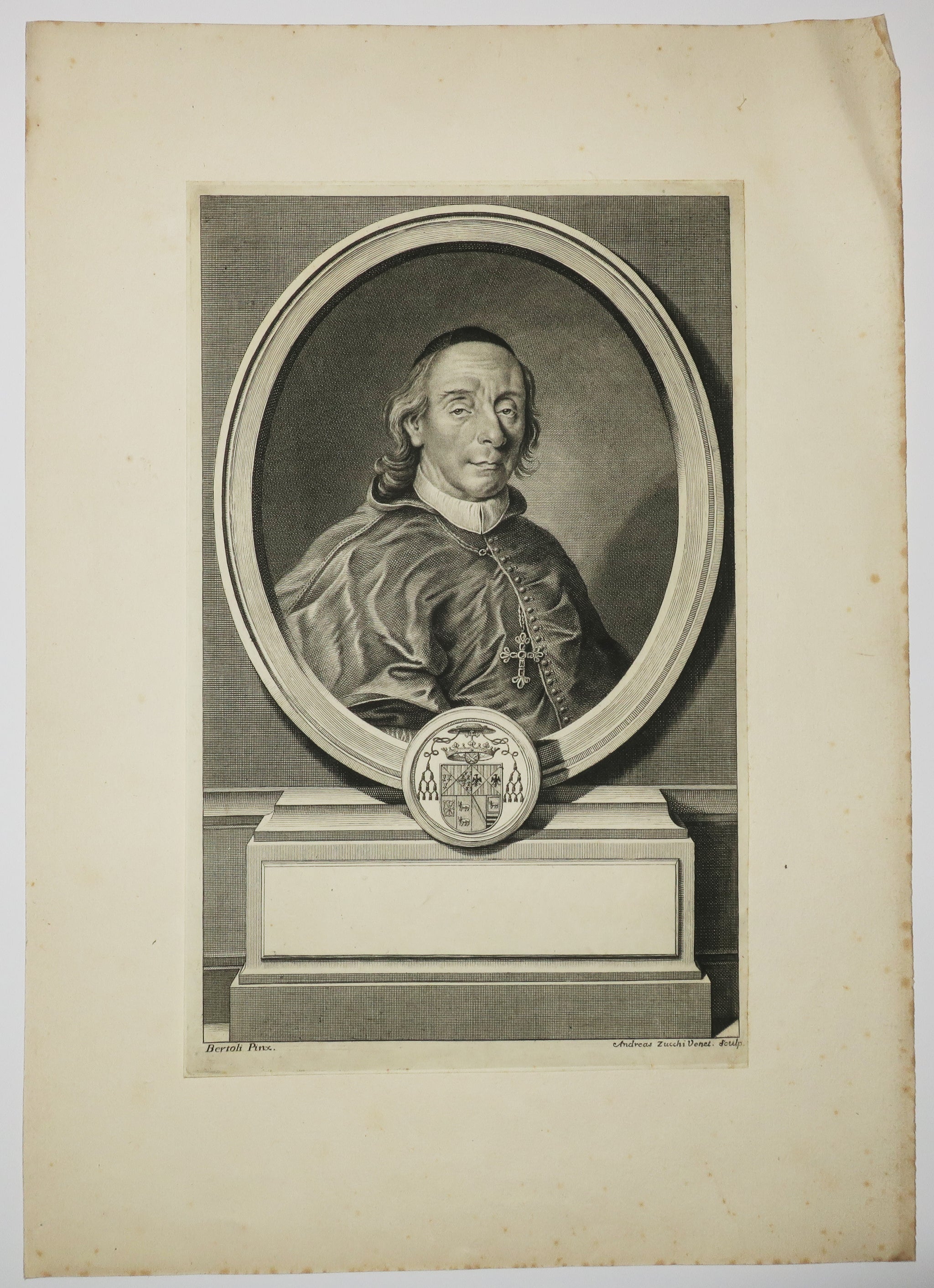 Portrait d'Anton Falchius Cardonius, Archevêque Valentin.