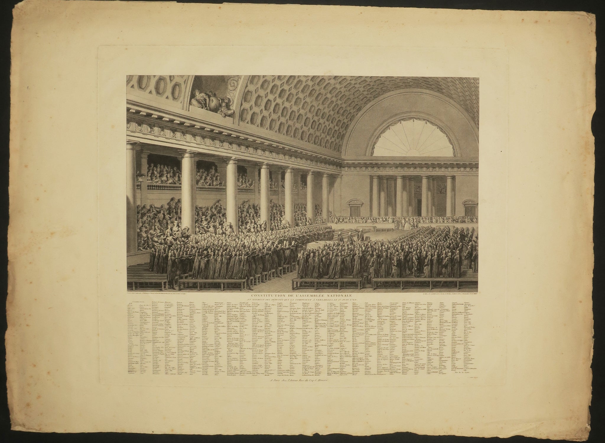 Constitution de l'Assemblée Nationale et Serment des Députés qui la composent à Versailles le 17 juin 1789.