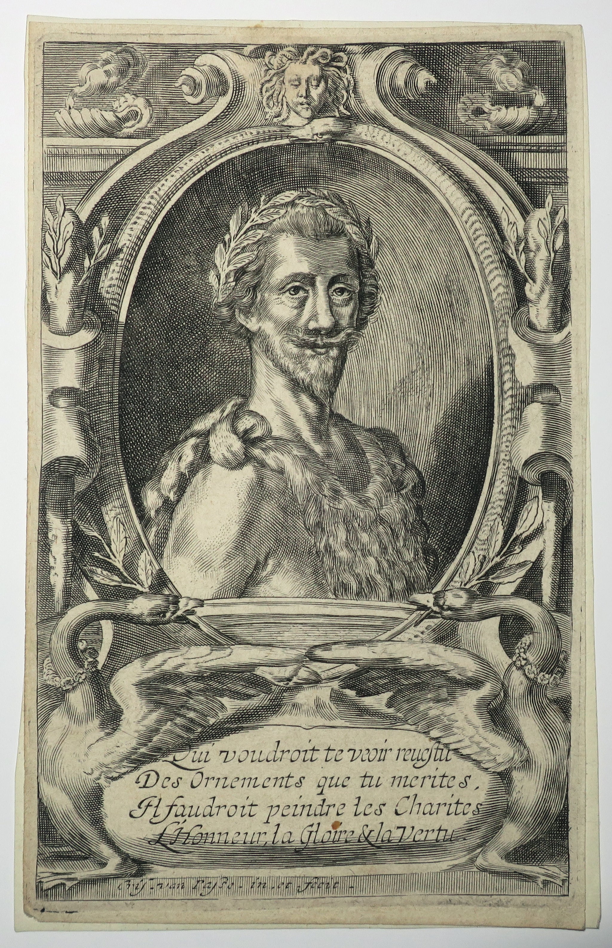 Portrait d'Honoré d'Urfé (1567-1625), Comte de Châteauneuf, Marquis du Valromey, écrivain français et savoisien.