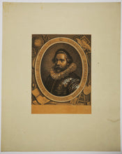 Charger l'image dans la galerie, Portrait du peintre hollandais Abraham Bloemaert (1564 - 1651); demi-longueur tourné à gauche, portant un costume et une fraise ; dans un cadre ovale lettré, entouré d'attributs du dessin.