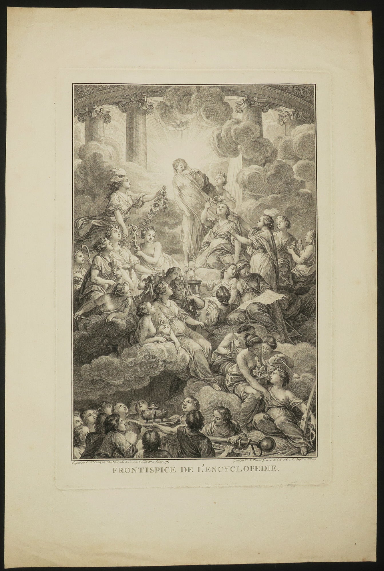 Frontispice de l'Encyclopédie (de Diderot et d’Alembert).