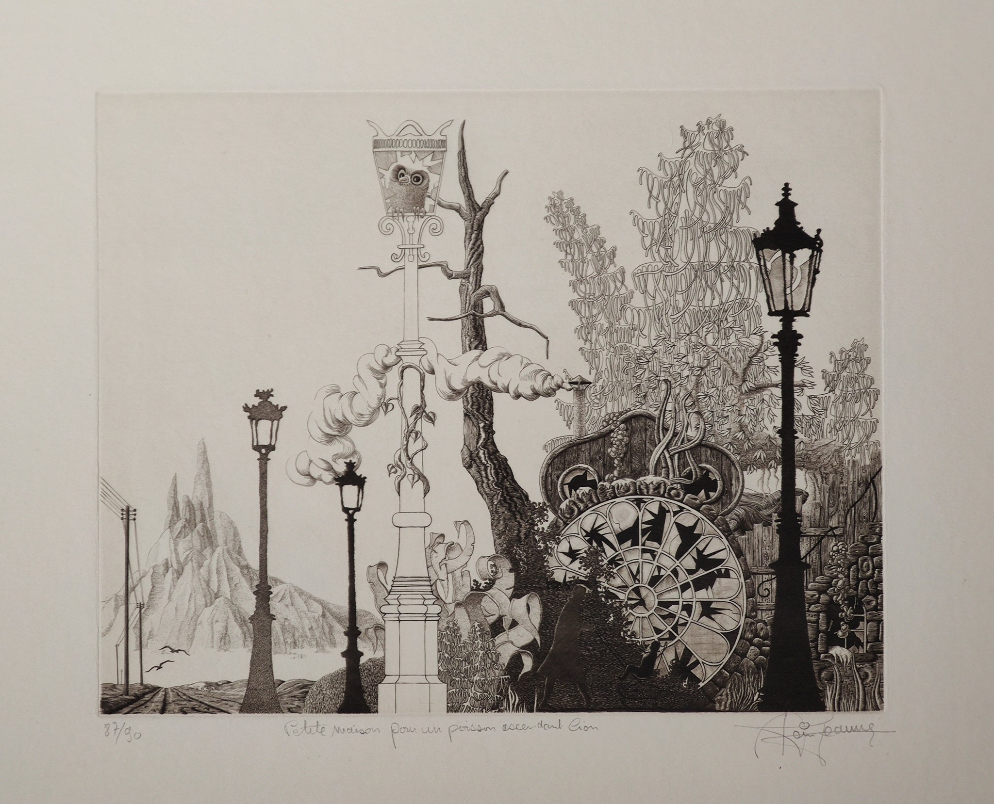 Petite maison pour un poisson ascendant lion. XXème.