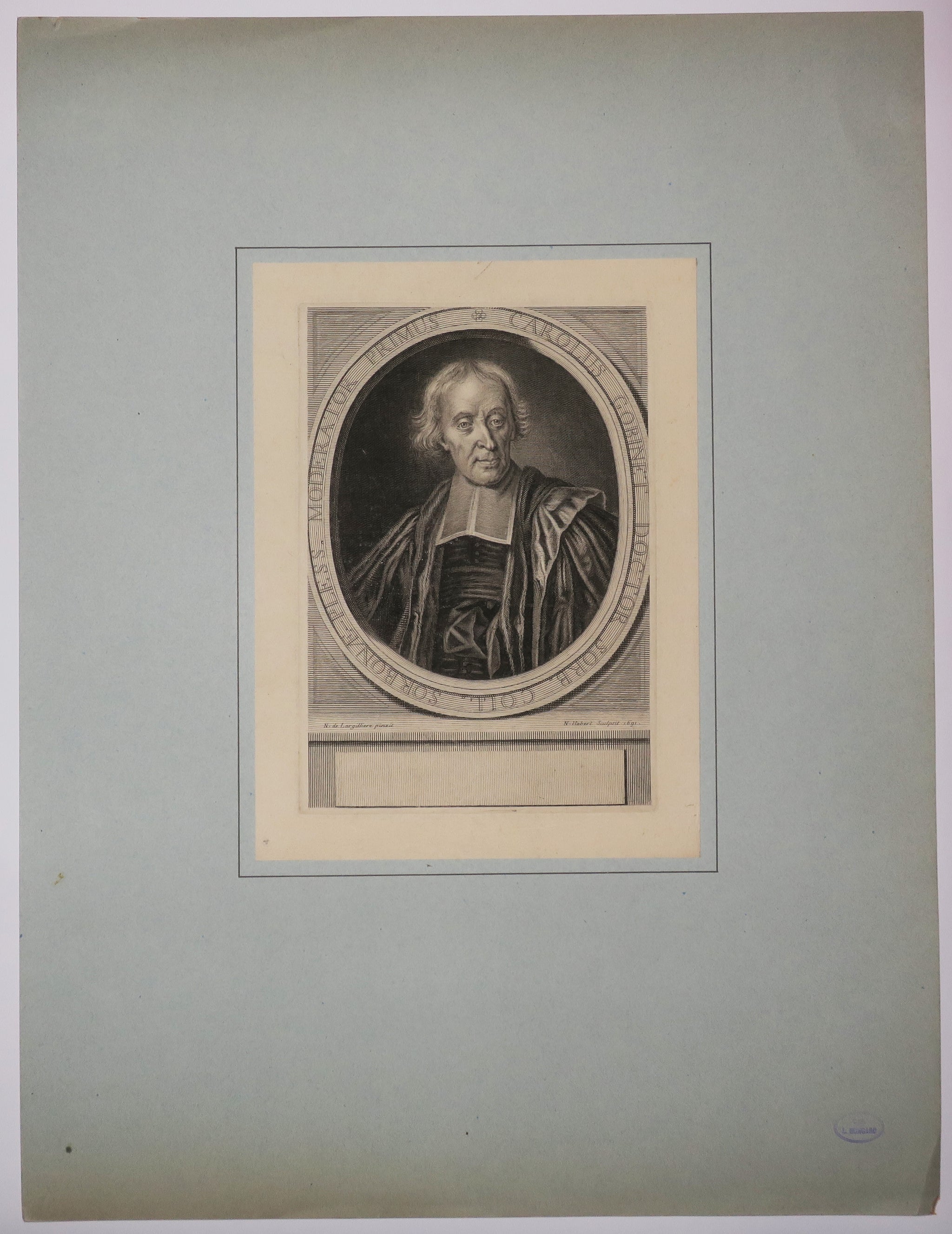 Portrait de Charles Gobinet.  1691.
