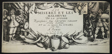 Charger l'image dans la galerie, Frontispice de la série de gravures "Les misères et les malheurs de la guerre", dite "Les Grandes Misères de la guerre". 1633.