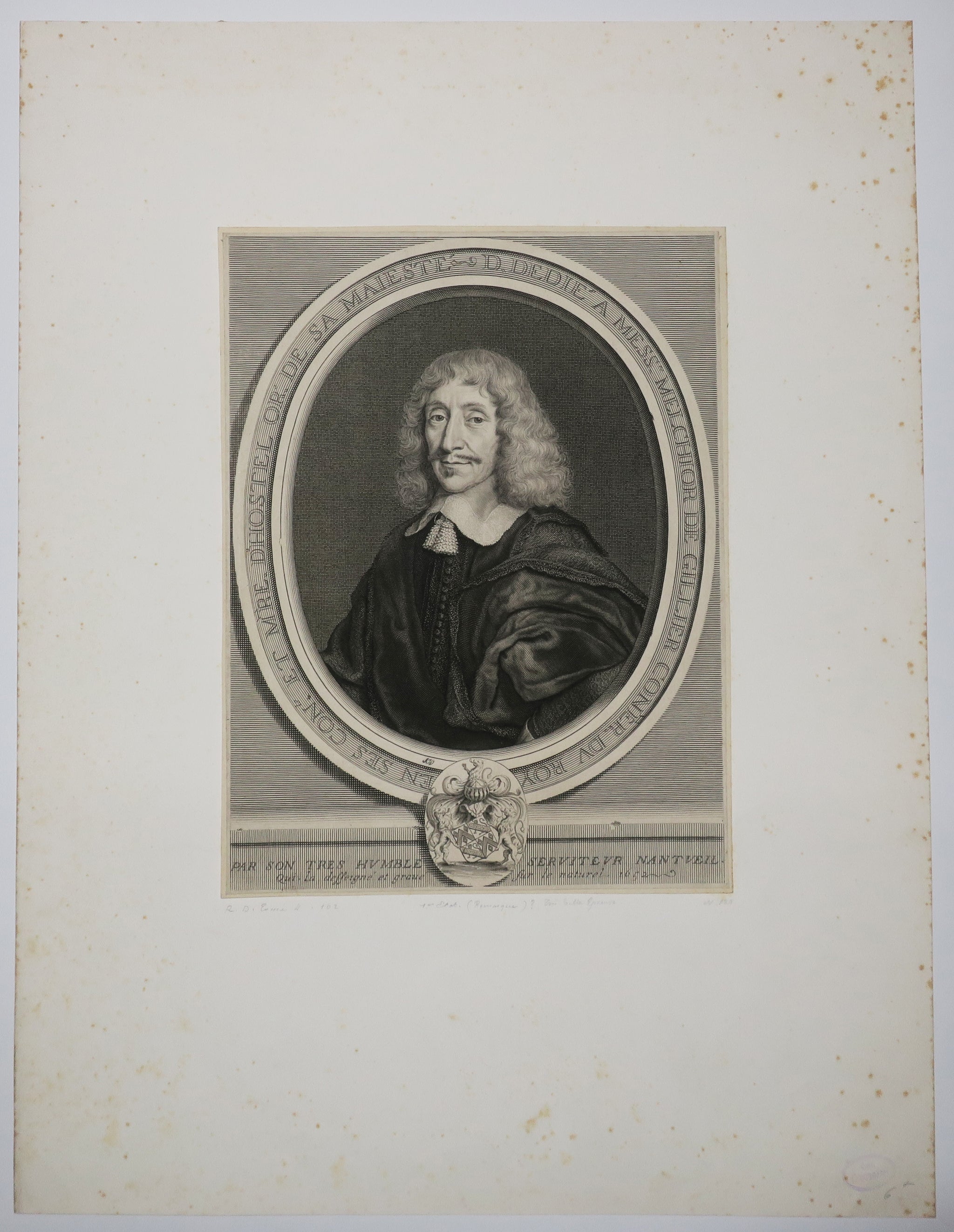 Portrait de Melchior de Gillier (1643-1715), conseiller du Roi Louis XIV, ancien maître d’hôtel ordinaire de sa Majesté. 1652.