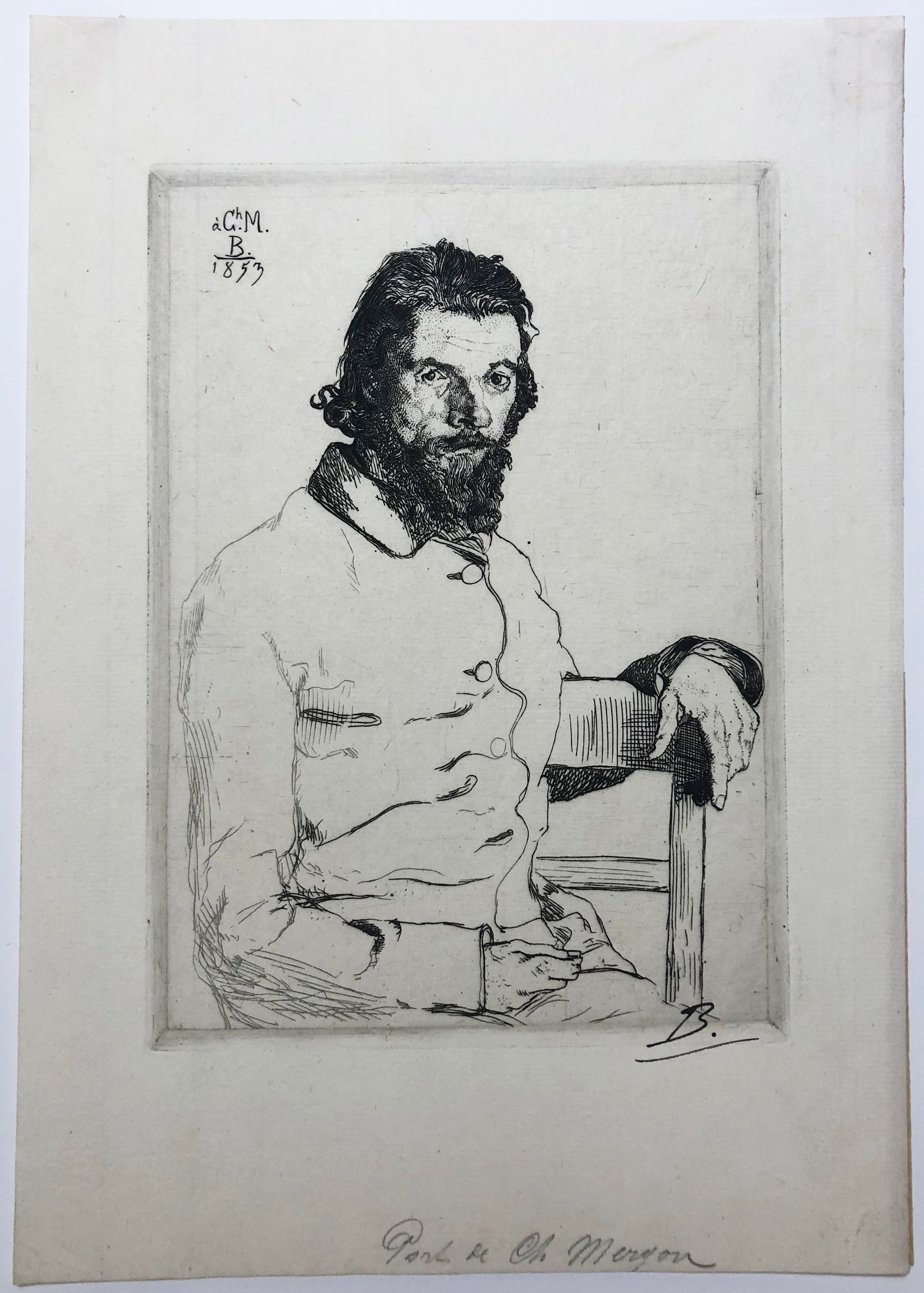 Portrait de Charles Meryon. 1853.