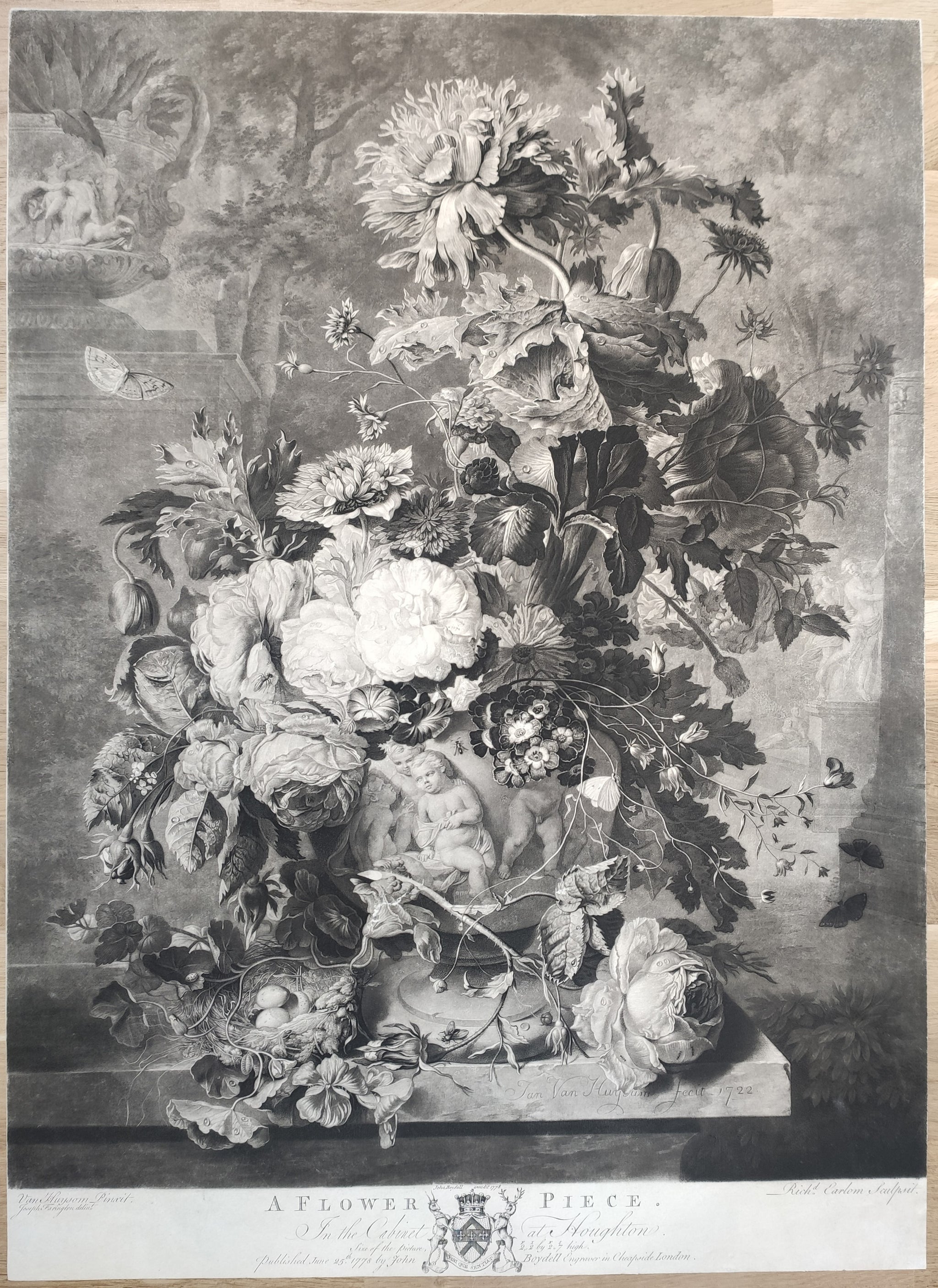 A Flower piece. (In the Cabinet at Houghton). 1778.