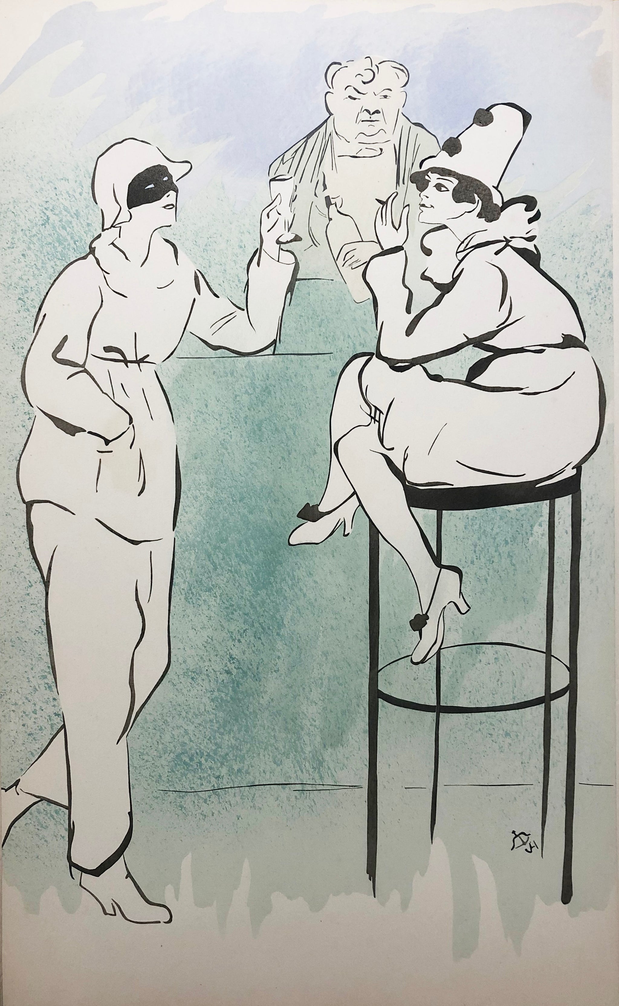 Arlequinades. Album de douze dessins.
