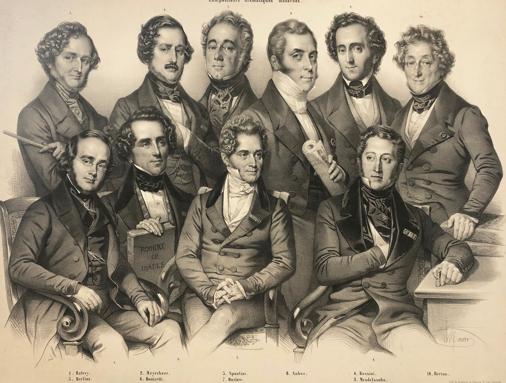 Compositeurs dramatiques modernes. 1844.