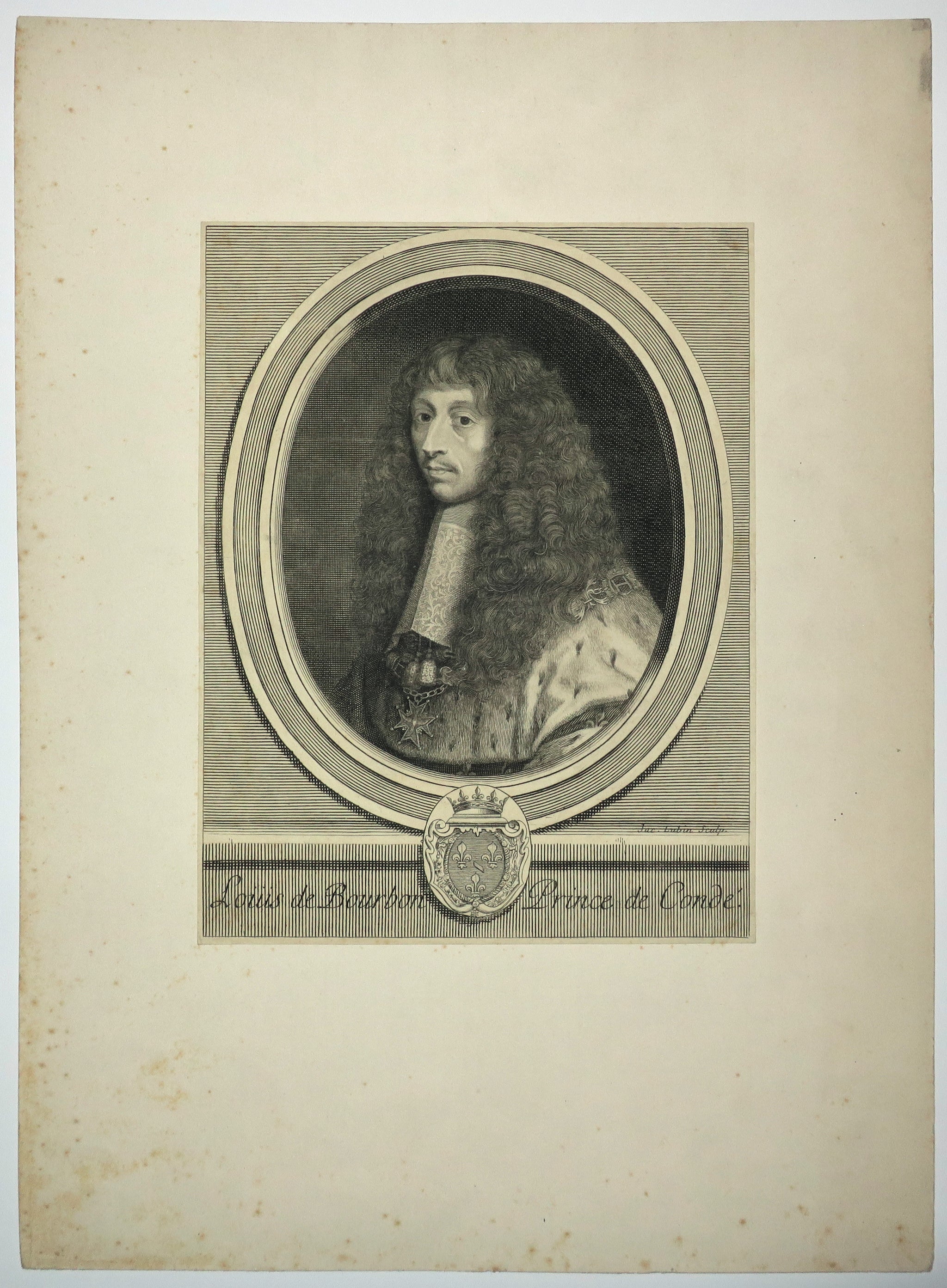 Portrait de Louis de Bourbon, Prince de Condé. 1696.