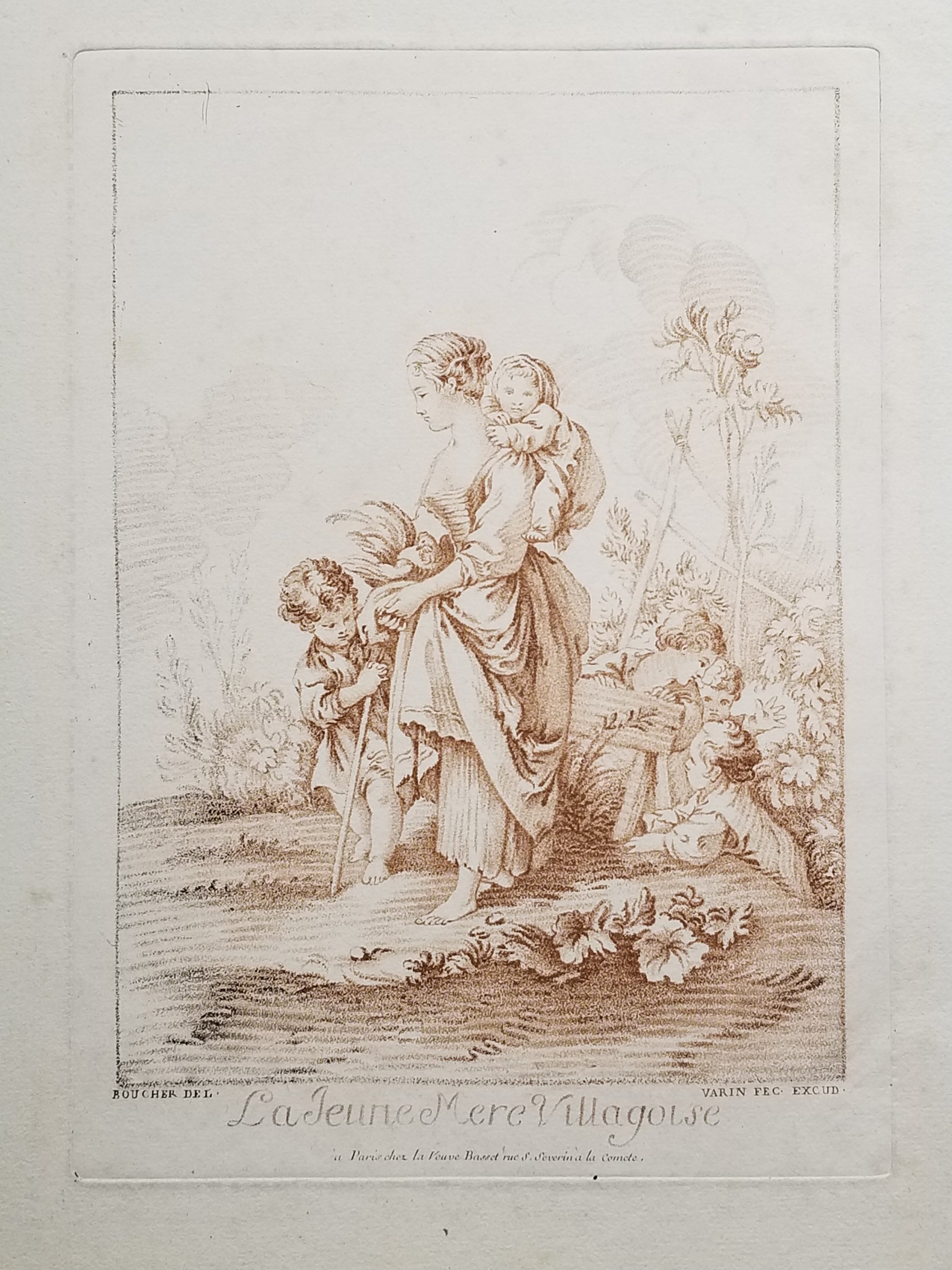 La jeune mère villageoise.