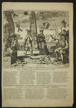 Charger l'image dans la galerie, L'Actieux souflet et le Génie d'Erasme quitant la ville où il naquet pour aller voir les trois villes non actionées d'Hollande .  c.1720.