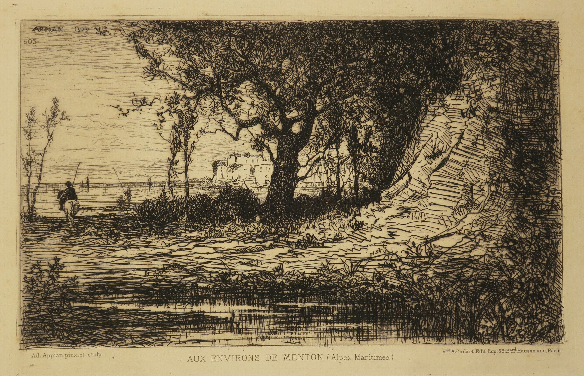 Aux environs de Menton (Alpes Maritimes).