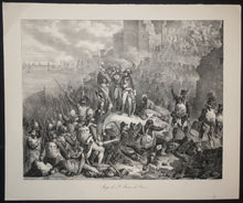 Charger l'image dans la galerie, Siège de Saint-Jean-d'Acre (Napoléon Bonaparte pendant la campagne d'Egypte en 1799).  c.1830.