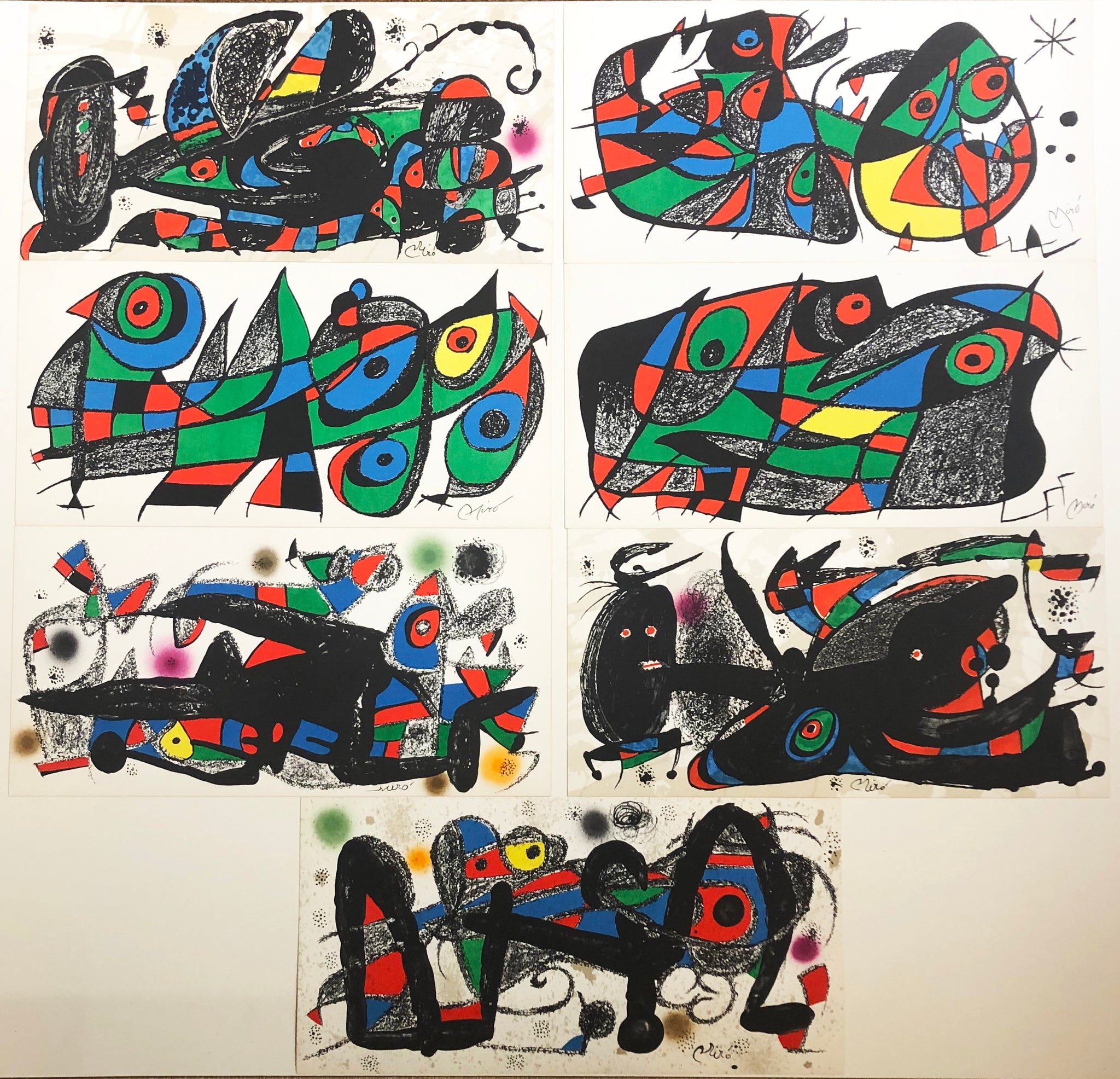 Les sept pays. Miro, Sculptures. 1974-1975.