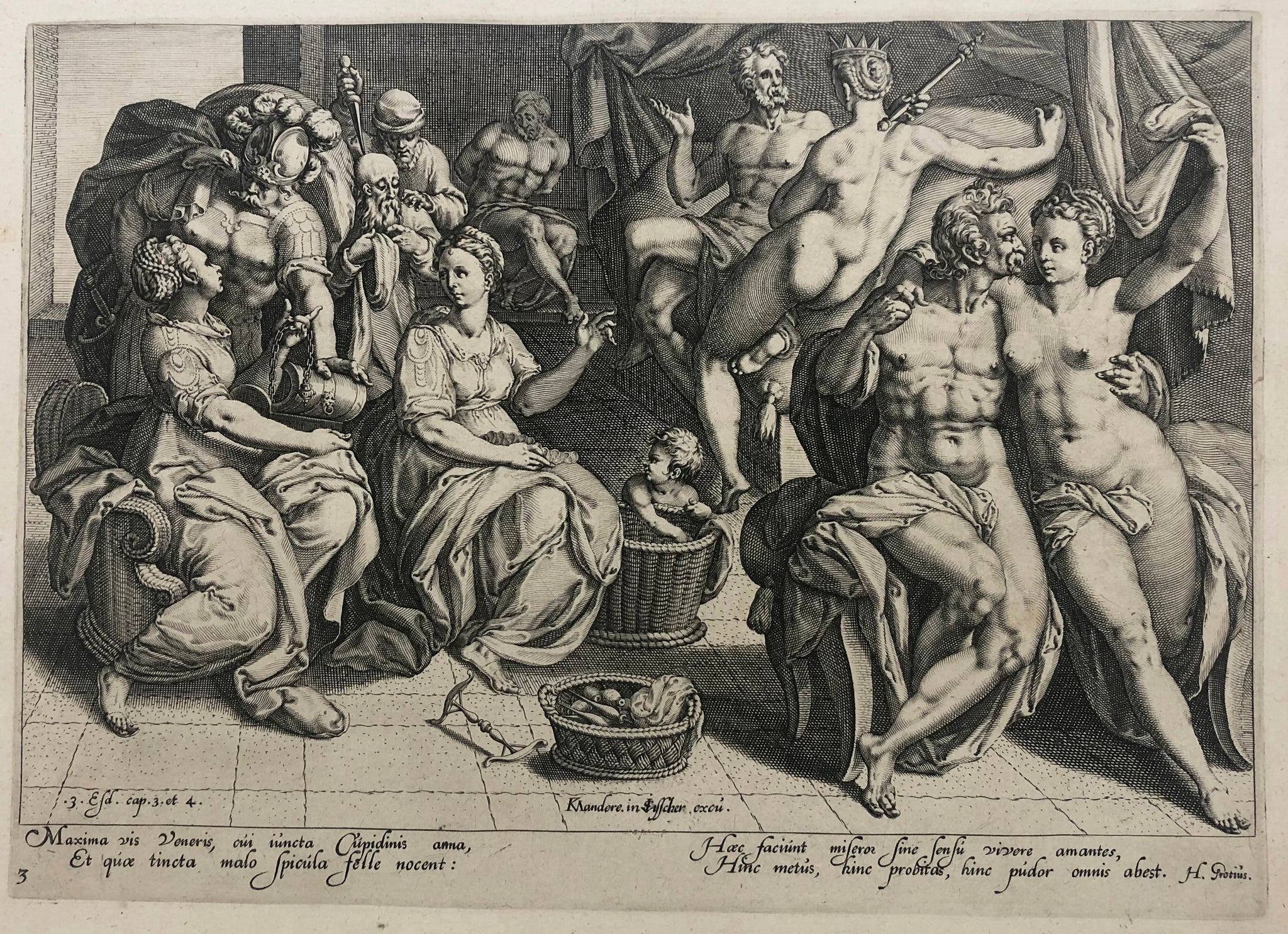 Les puissances qui gouvernent le monde.  c.1600.