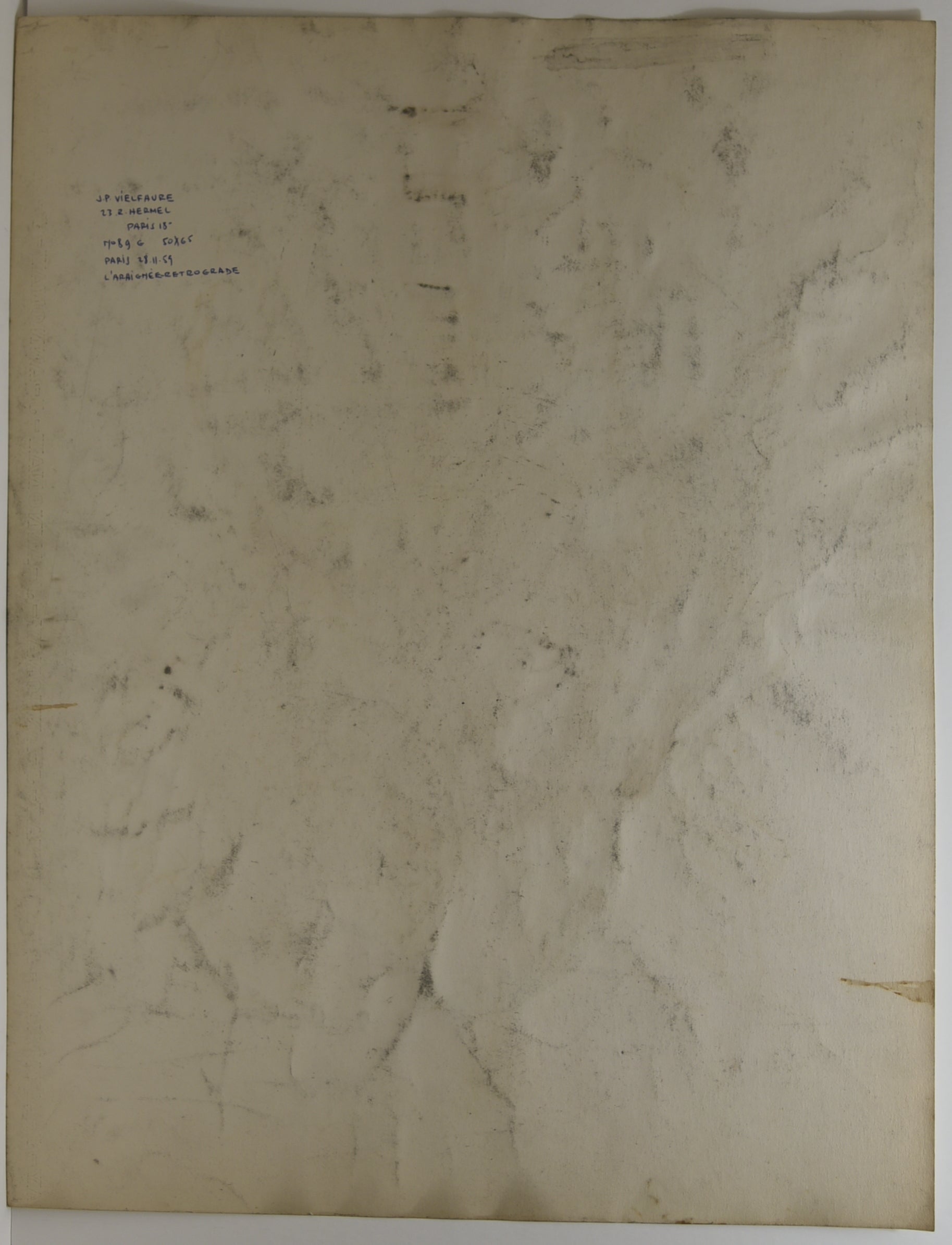 L’Arhignée-retrograde. 1959.