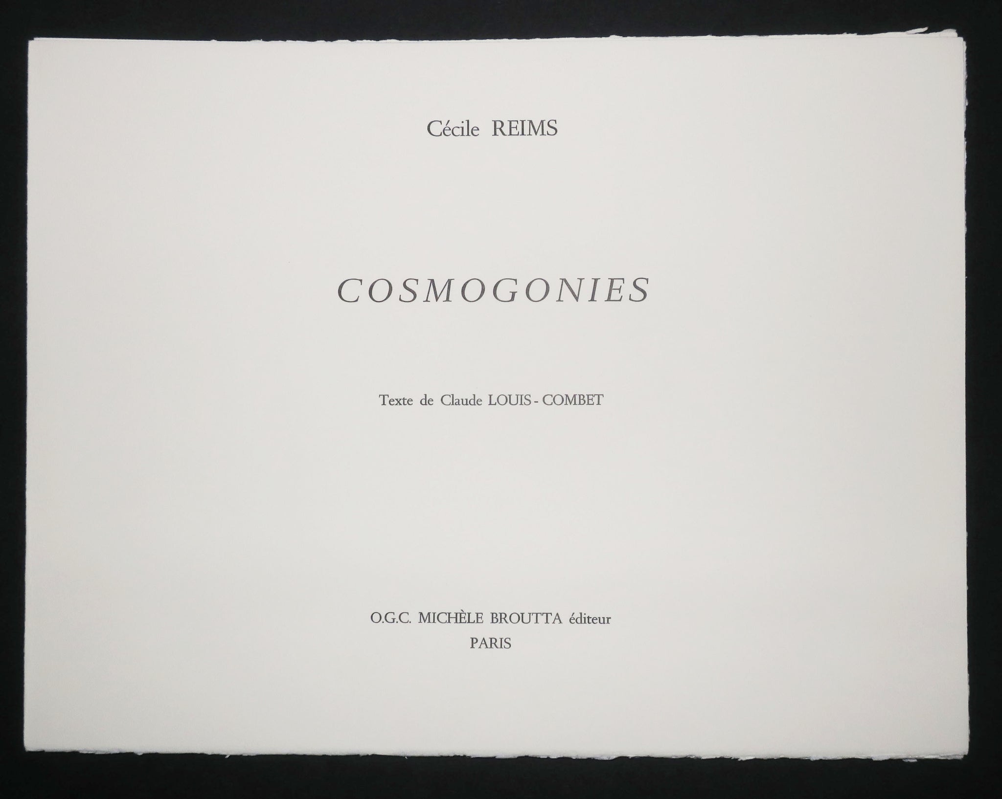 Cosmogonies. 2002.