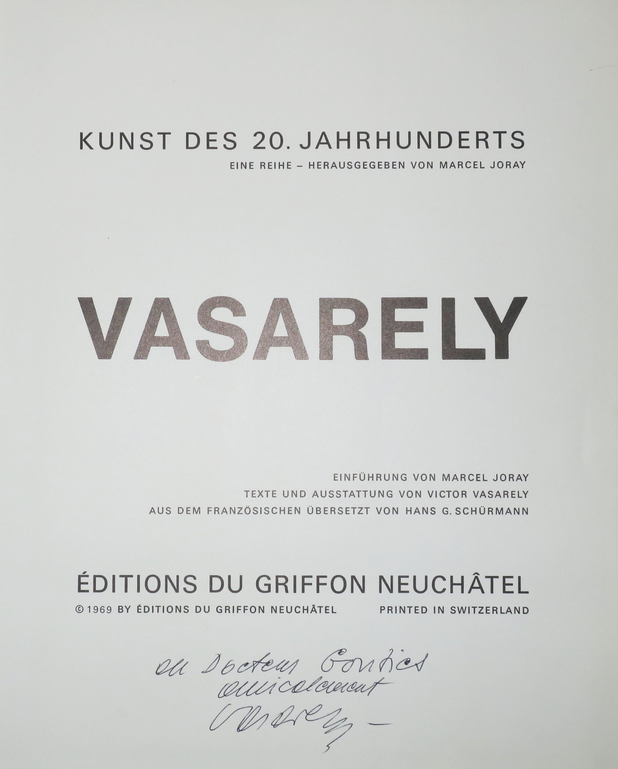Vasarely. Kunst des 20. Jahrhunderts. Marcel JORAY.