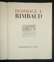 Charger l'image dans la galerie, Hommage à Rimbaud, 1945.