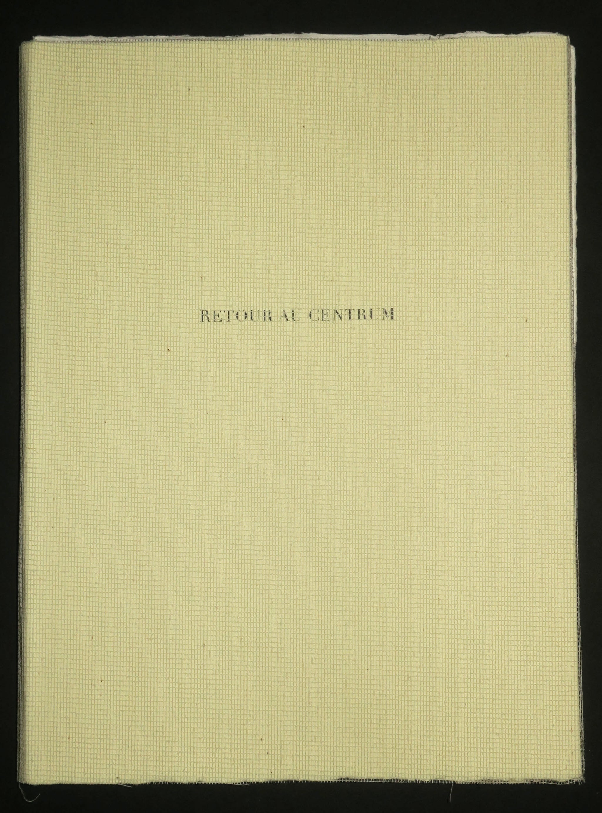 Retour au centrum, 2011.