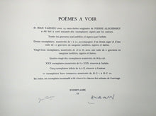 Charger l'image dans la galerie, Poèmes à voir. 1986.
