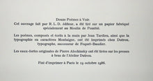Charger l'image dans la galerie, Poèmes à voir. 1986.