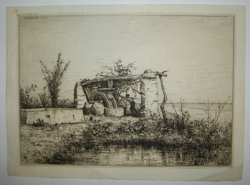 Une Noria à Bordiquier (Italie).