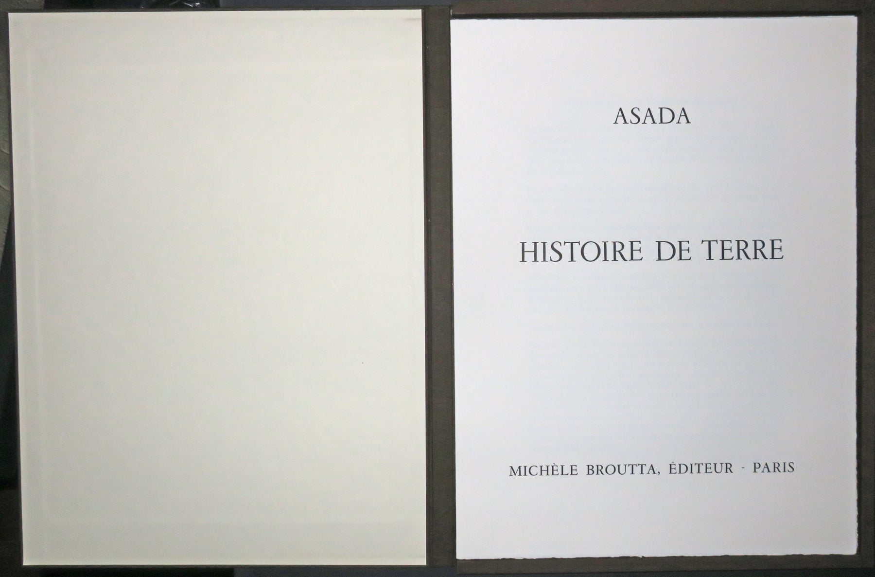 Histoire de terre. 1978.