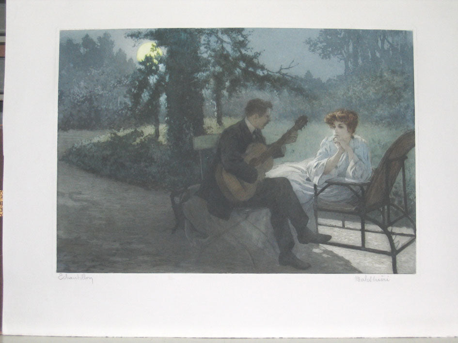 Couple au clair de lune.