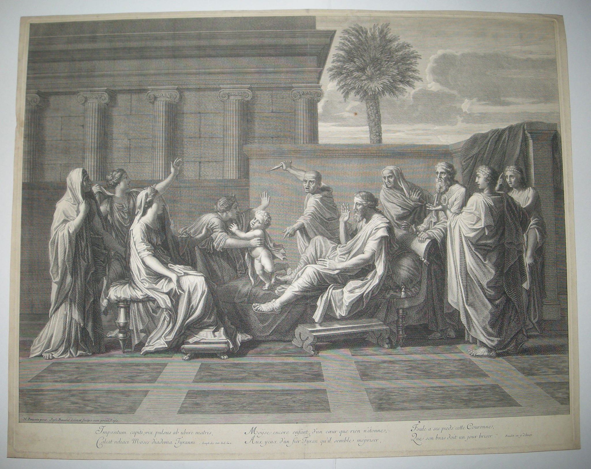Moïse foulant aux pieds la couronne de Pharaon.