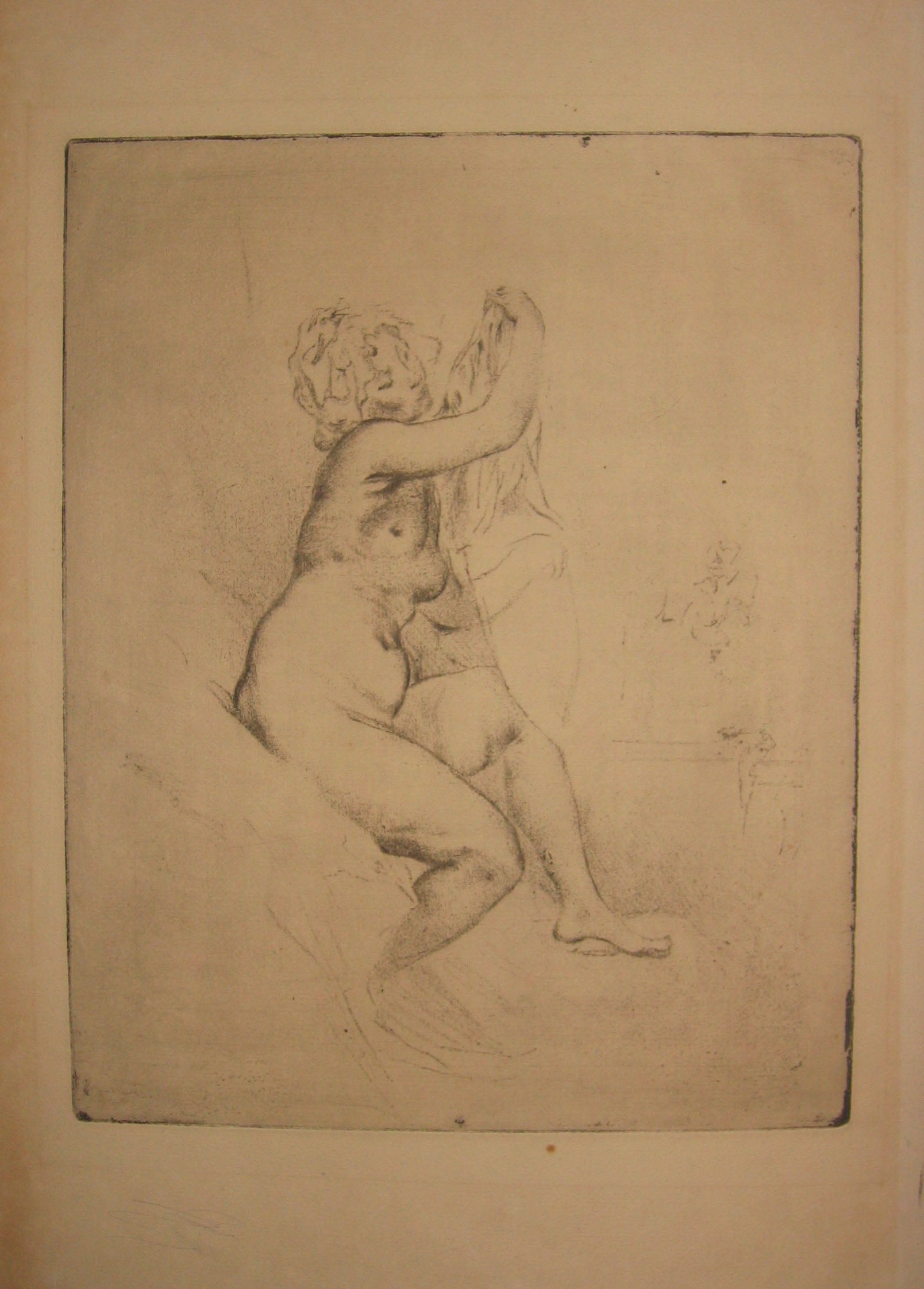 Levée d'une femme nue.