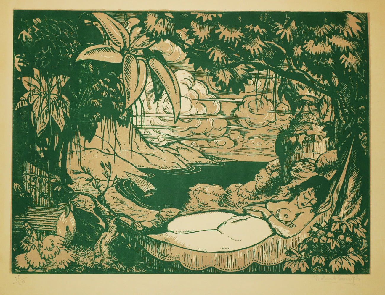 La Dormeuse sur le hamac.