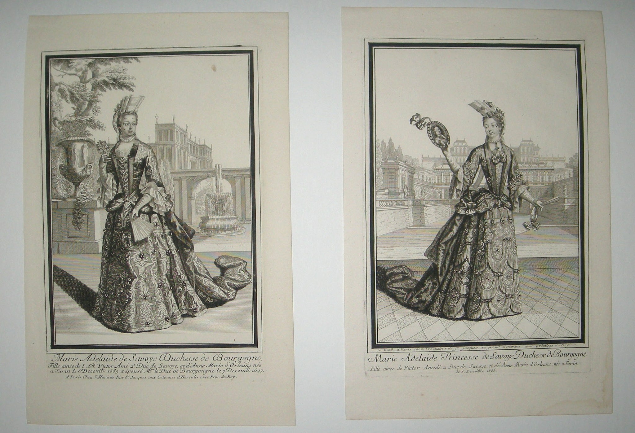 Marie Adélaïde de Savoie, Duchesse de Bourgogne & Marie Adelaïde Princesse de Savoie, Duchesse de Bourgogne.
