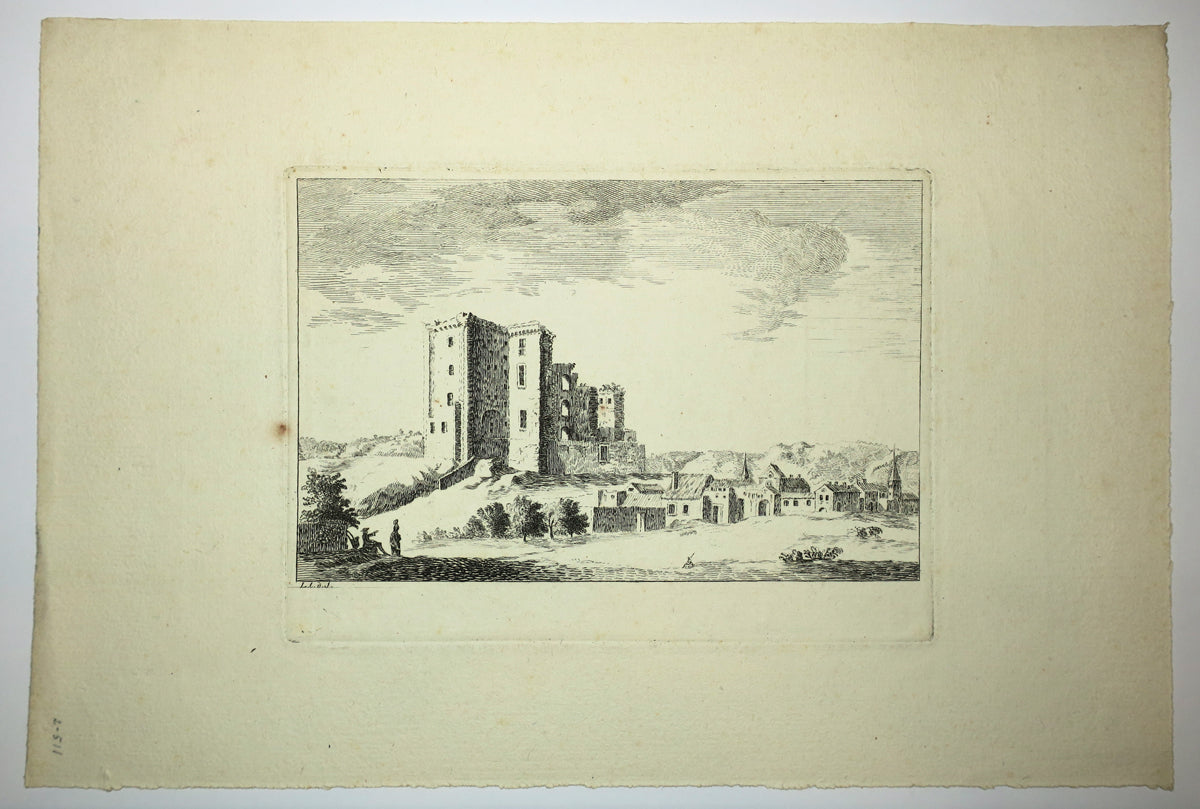 Village avec forteresse.