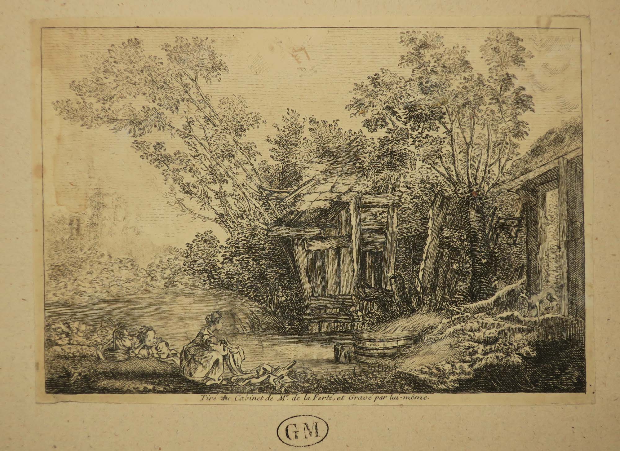 Paysage à la lavandière.