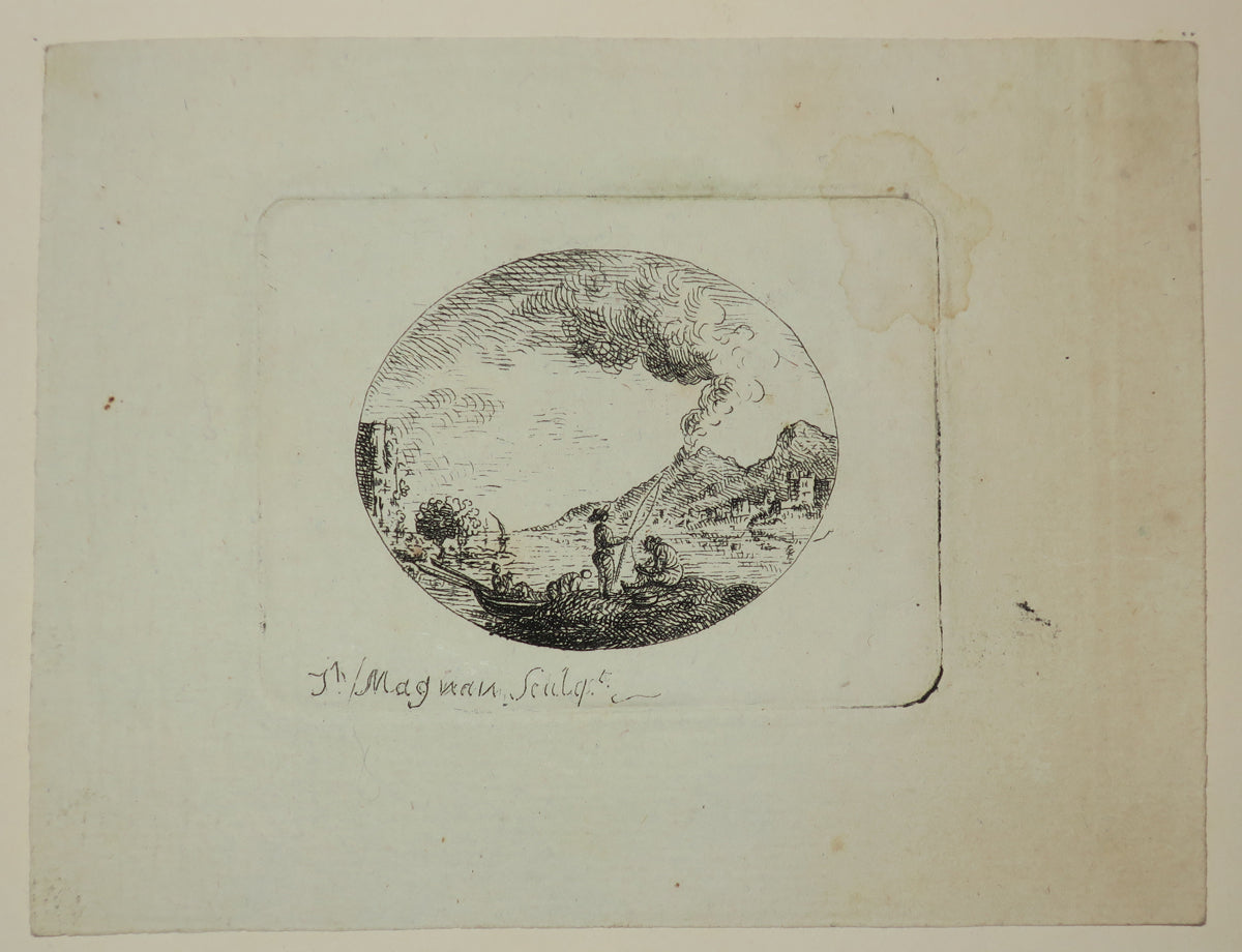 Paysage avec volcan.