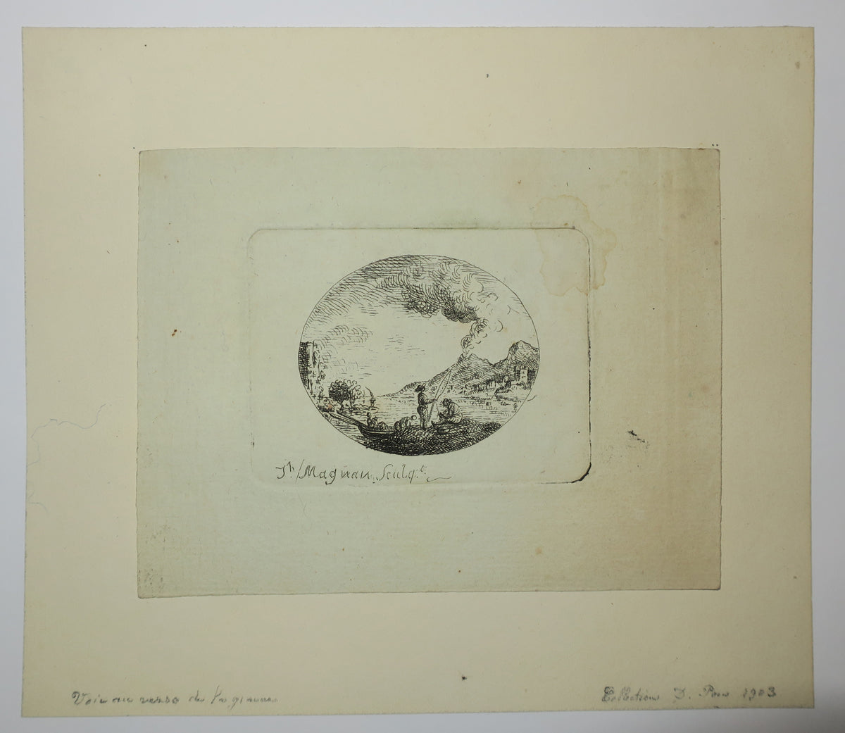 Paysage avec volcan.