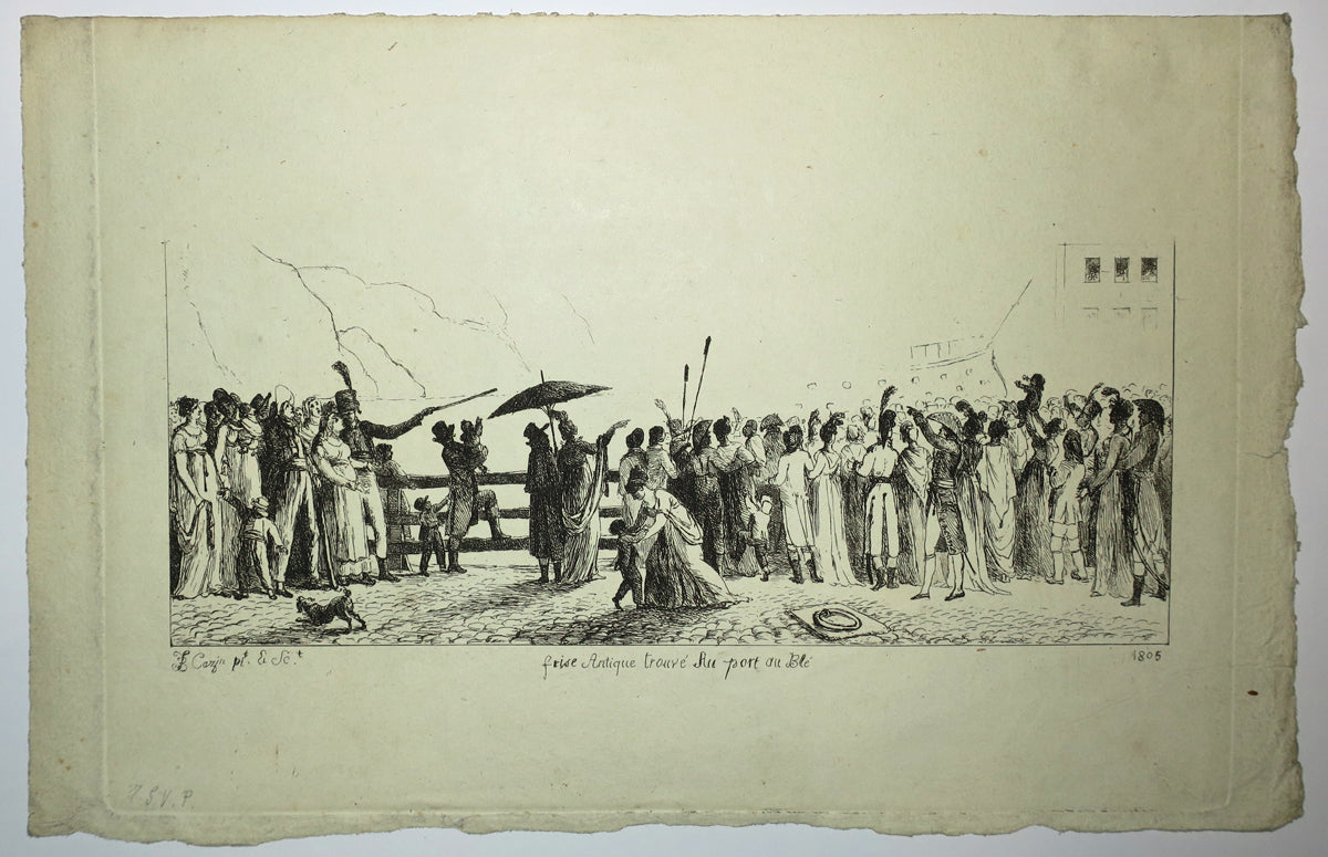 Frise antique trouvé au portau blé.