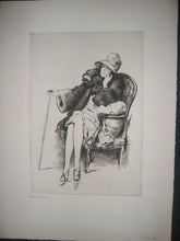 Charger l'image dans la galerie, Femme à la canne, assise dans un fauteuil, les jambes croisées.