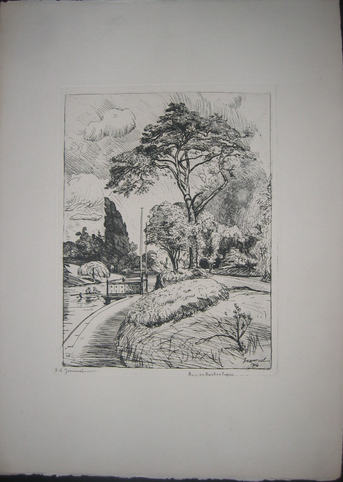 Embarcadère au Bois de Boulogne.